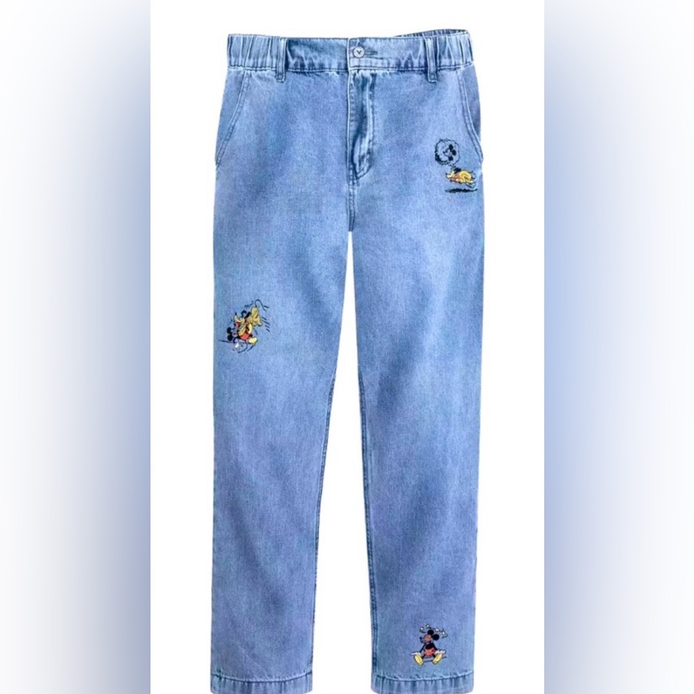Mickey Mouse Pluto Relaxed Fit Denim Pants Jeans Men’s XL by Our Universe NWOT